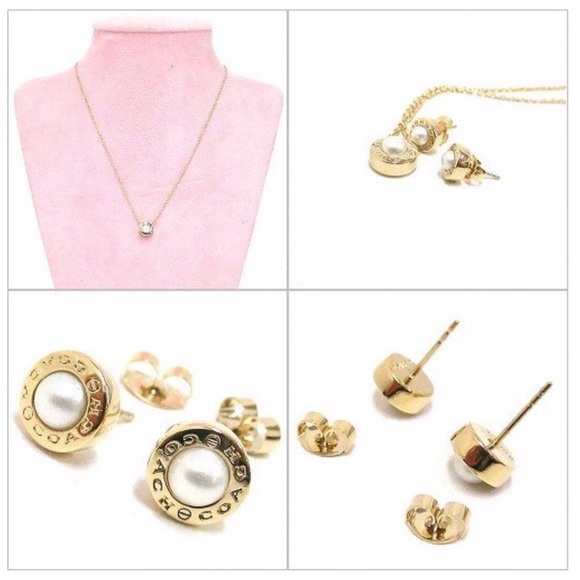 ✨COACH✨LAST 1! Authentic Circle Rosegold & Pearl Set - Picture 7 of 8